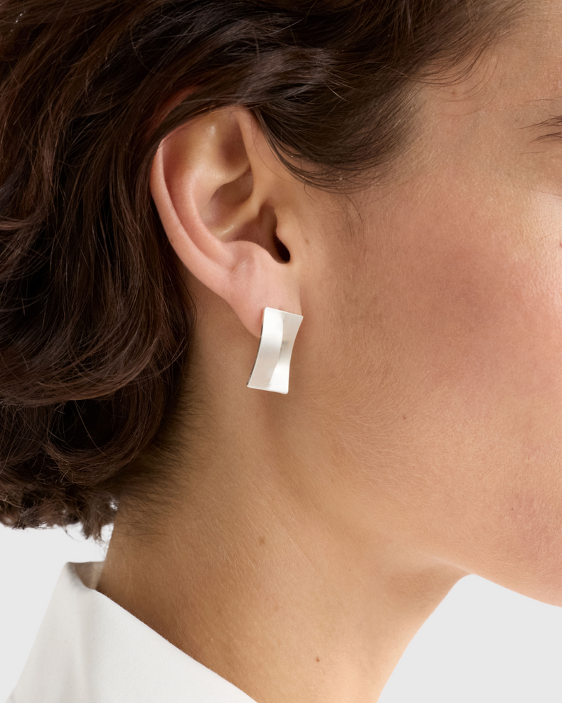 Trel Stud Earring Silver