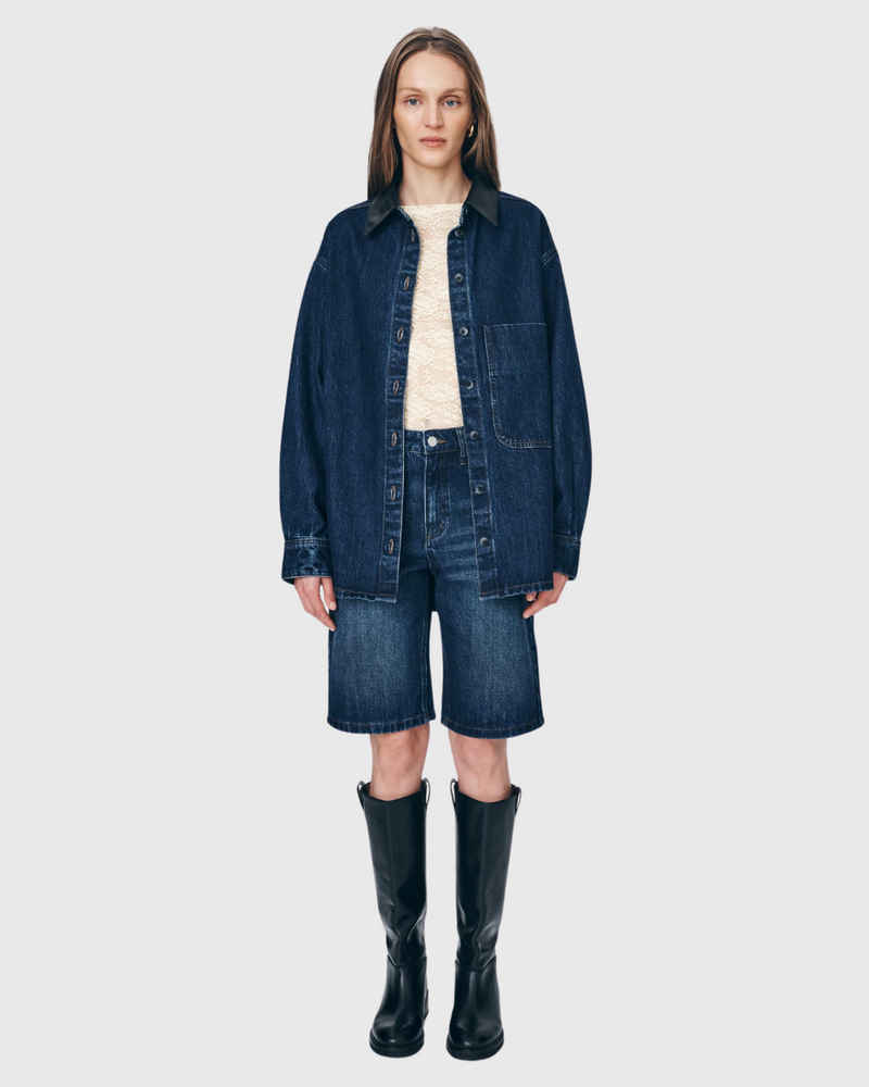 Clancy Oversized Jacket Classic Indigo