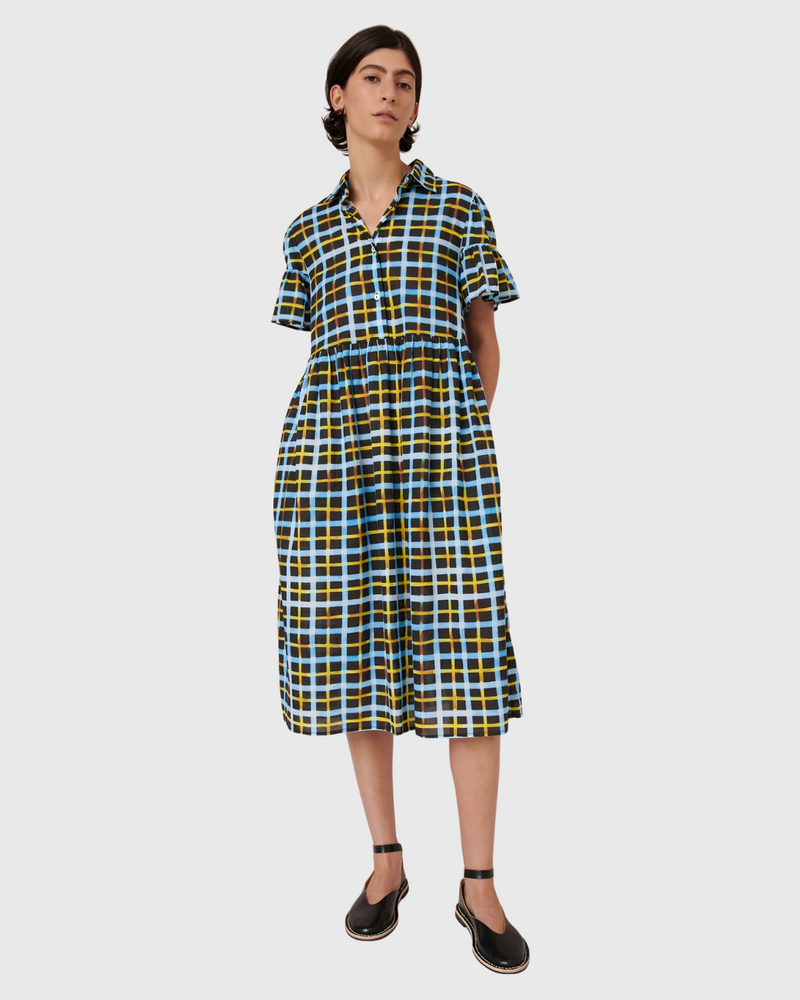 Impression Dress Neon Tartan