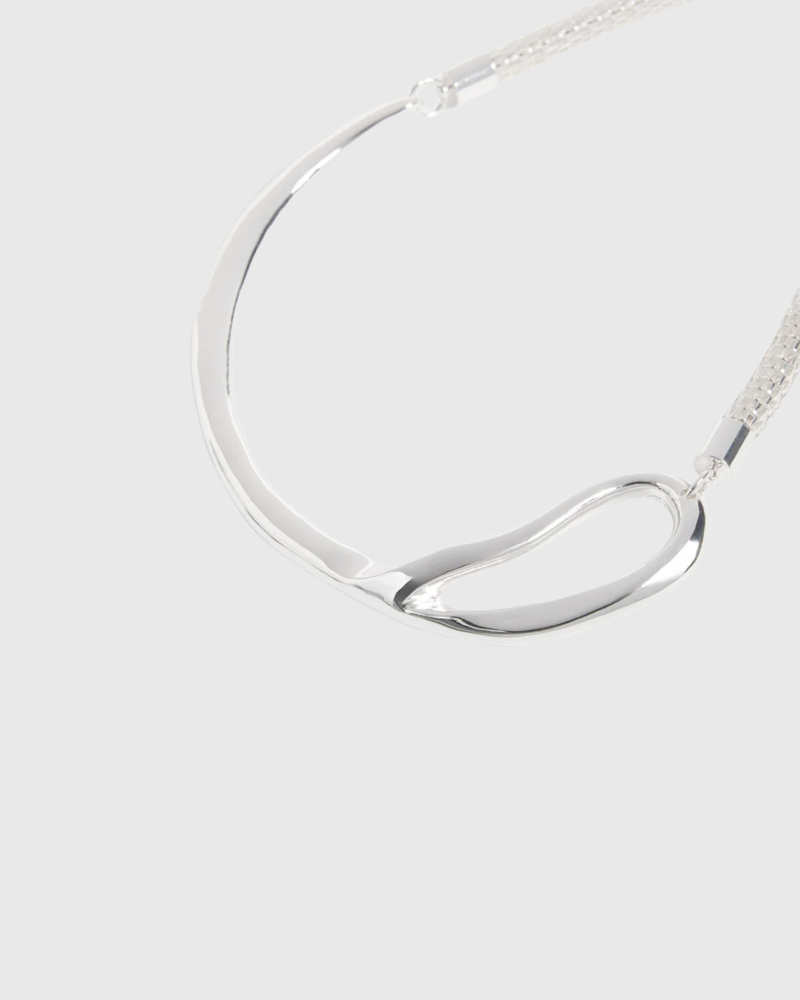 Delaa Choker Necklace Silver