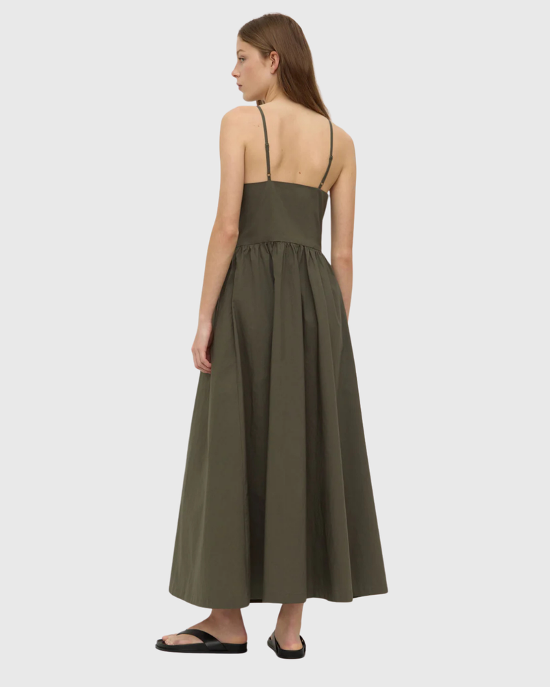 Posie Midi Dress Moss