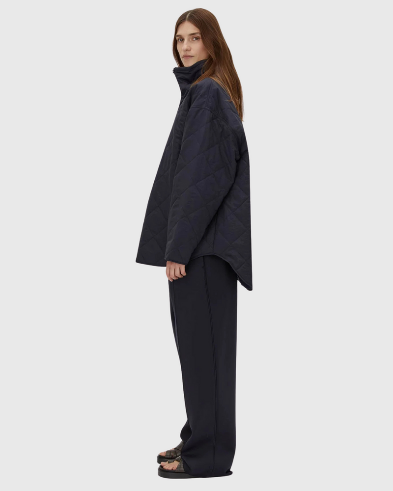Santal Quilted Pull Over Navy