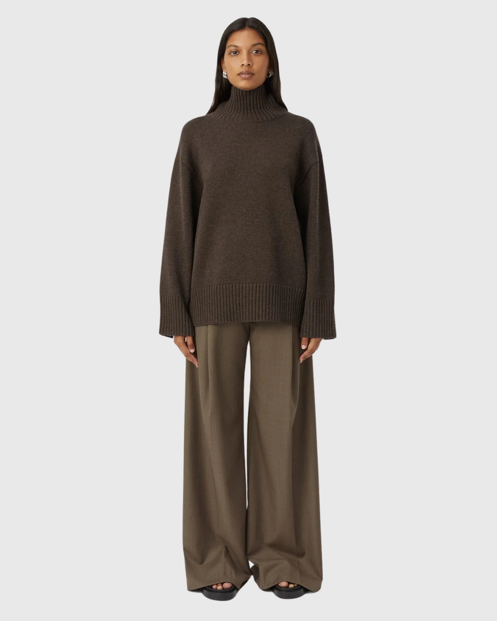 Romeo 2.0 Funnel Neck Chocolate Melange