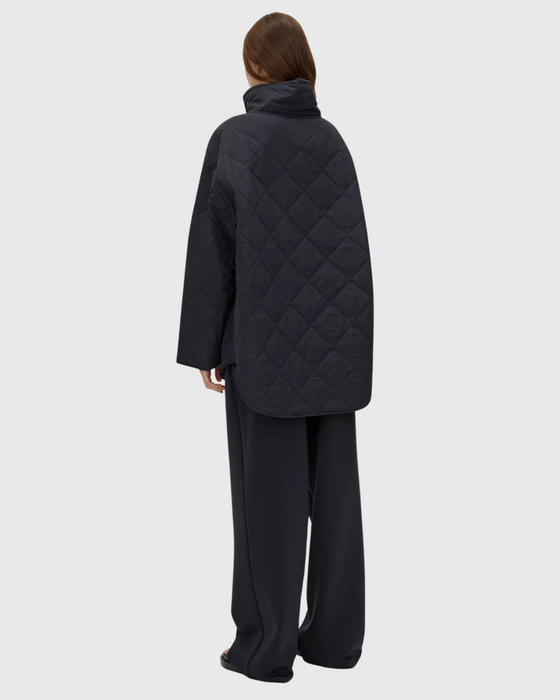Santal Quilted Pull Over Navy