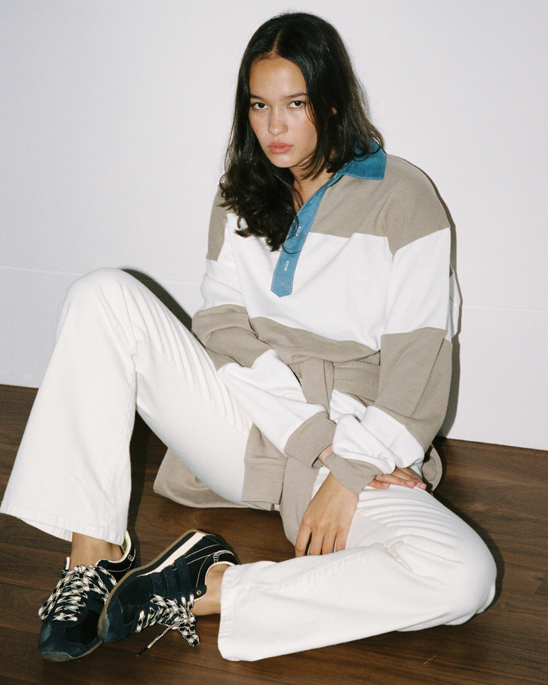 The Marco Polo Mushroom/Bone Stripe