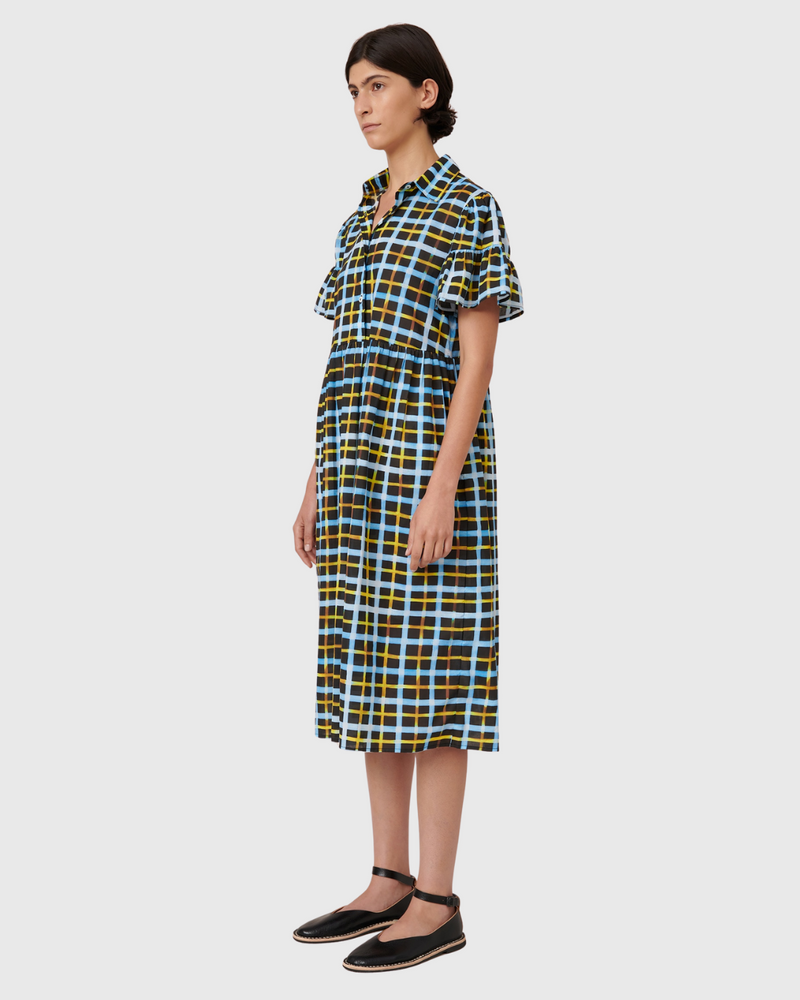 Impression Dress Neon Tartan