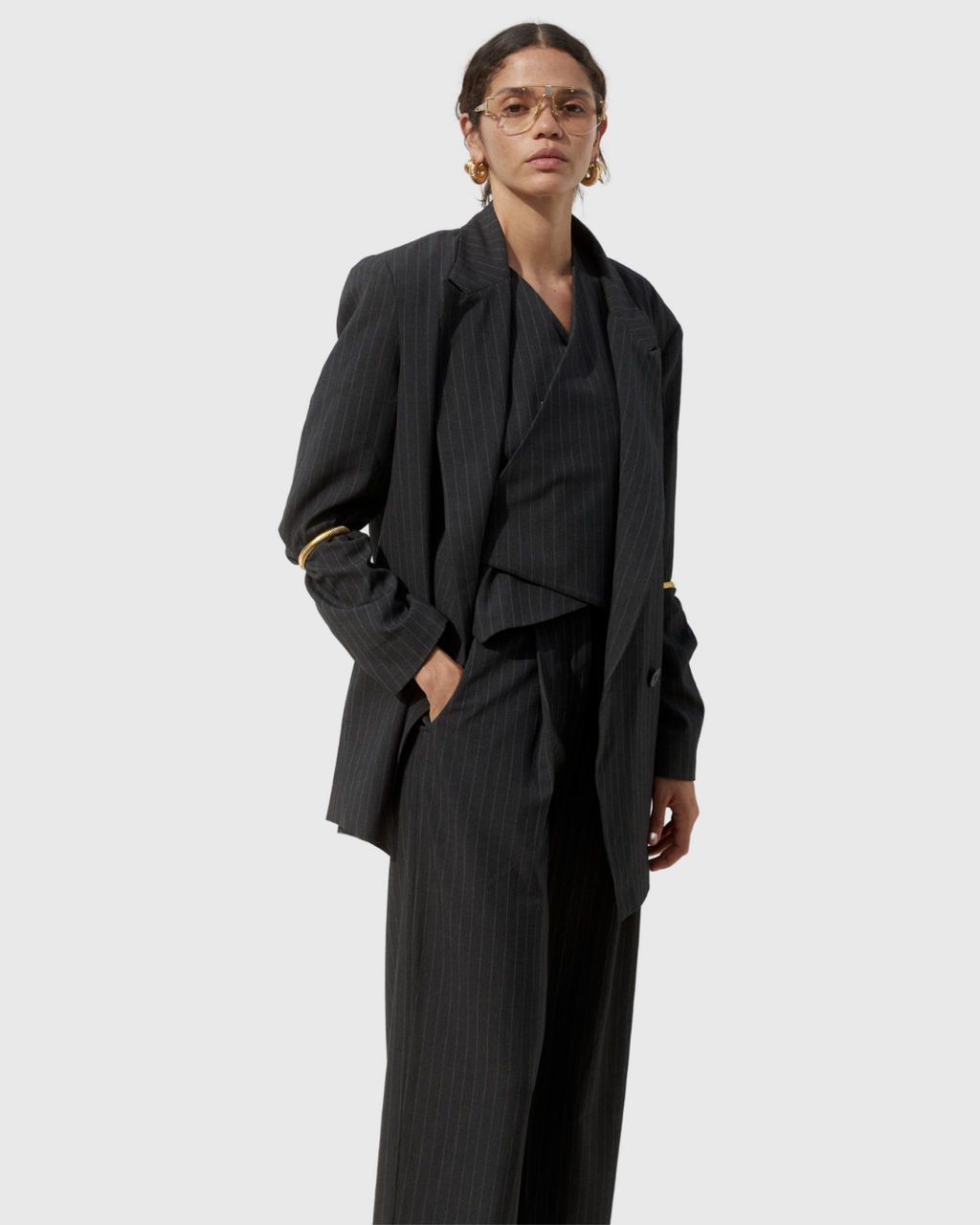 Marina Blazer Charcoal