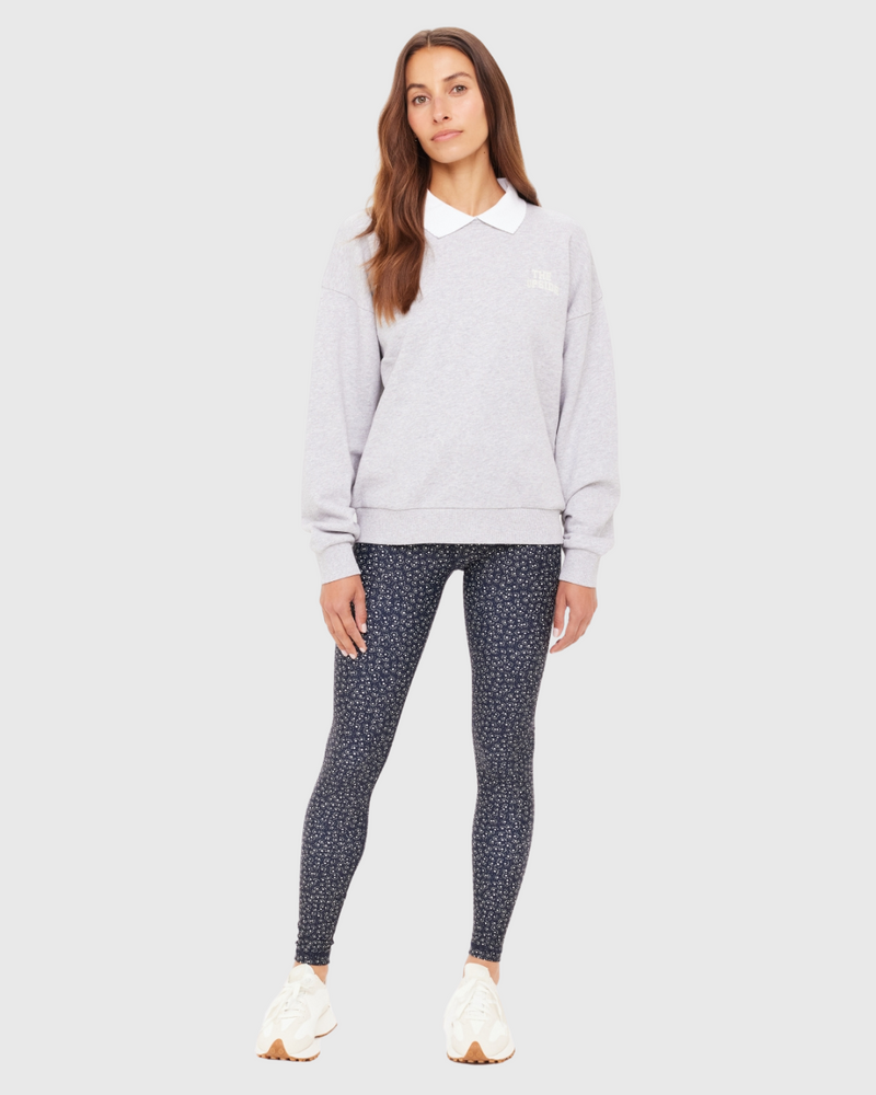 Pascal Collared Crew Grey Marle