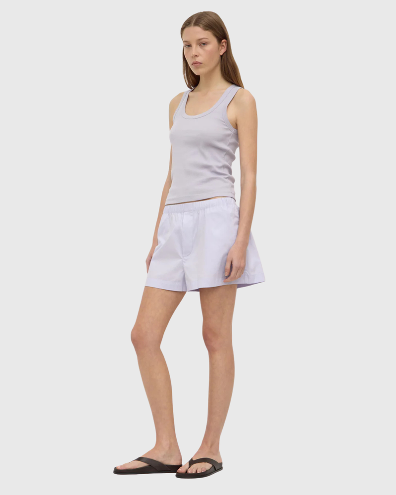 Robyn Scoop Neck Rib Tank Lilac