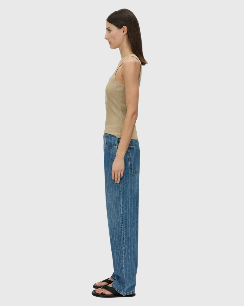 Nora Button Down Tank Sepia