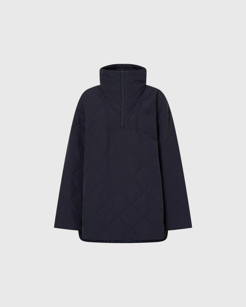 Santal Quilted Pull Over Navy