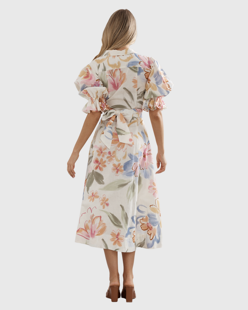 Bloom Dress Tea Party - Floral Linen