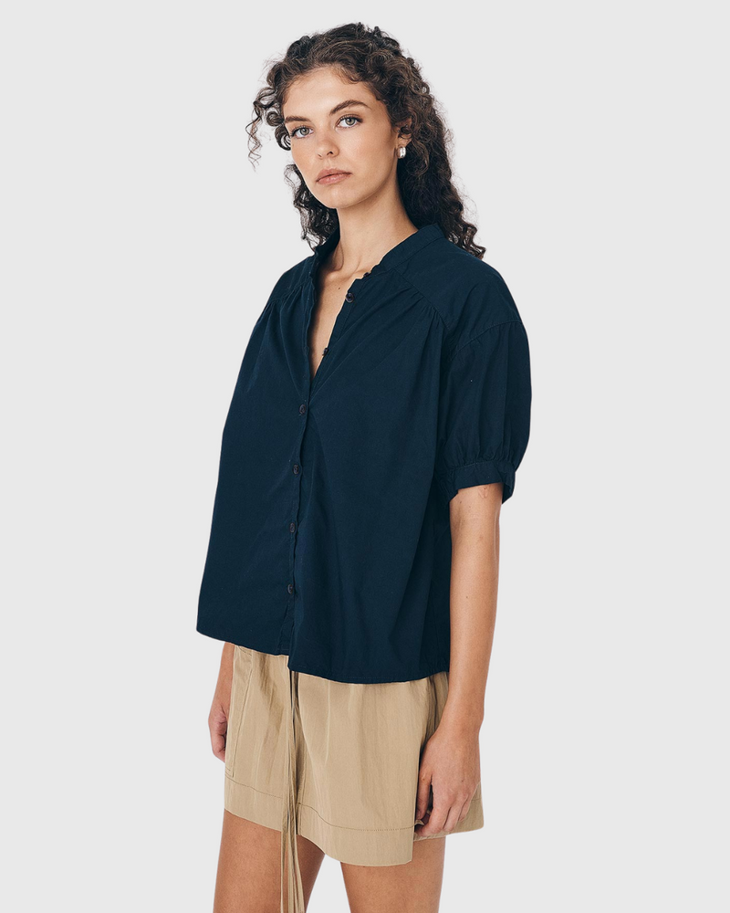 Cora Spring Blouse Ink Cotton