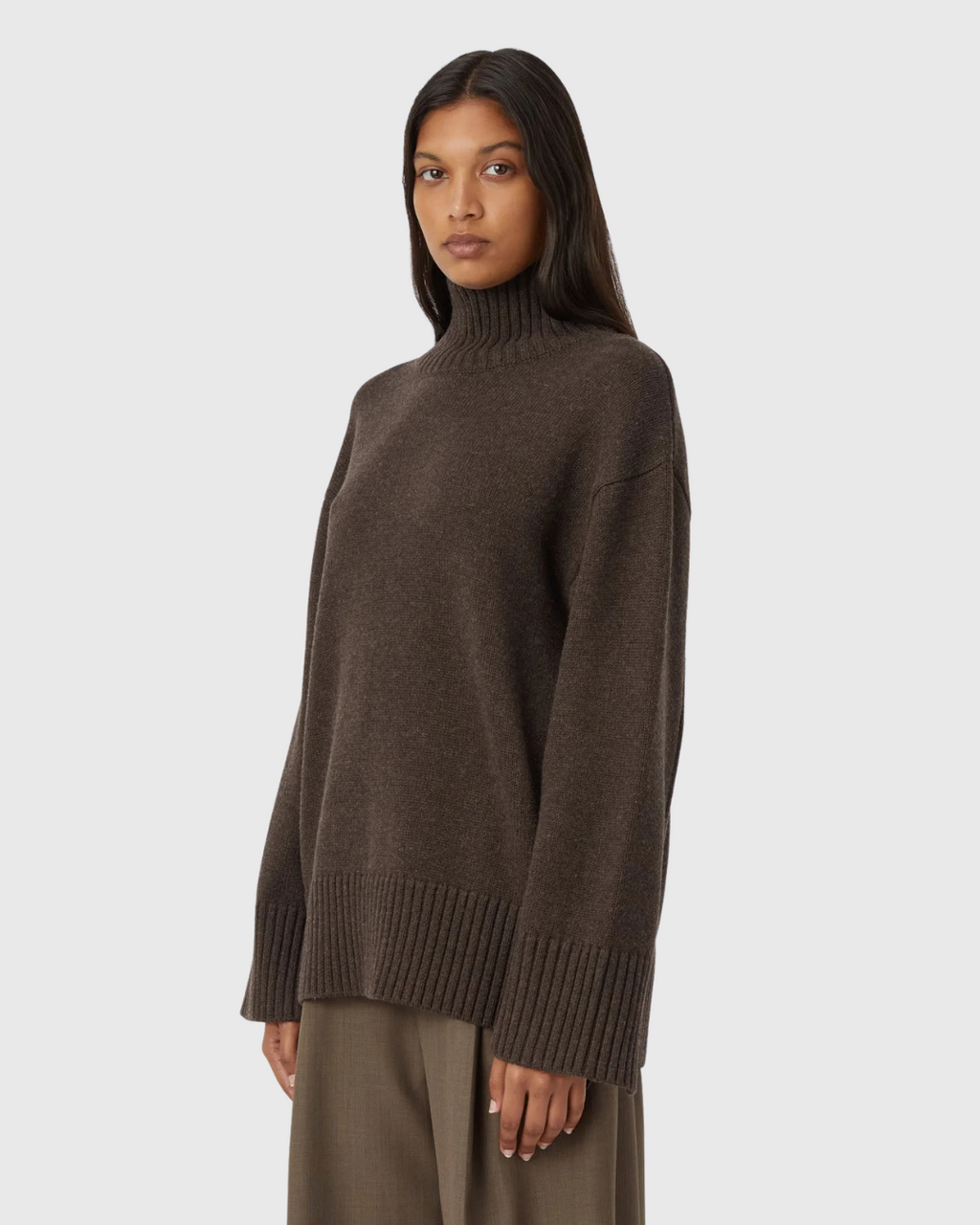 Romeo 2.0 Funnel Neck Chocolate Melange