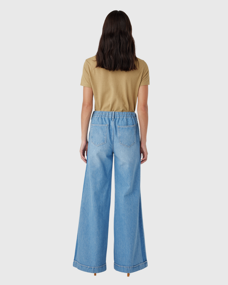 Lotus Mid Wide Pant Bluejay