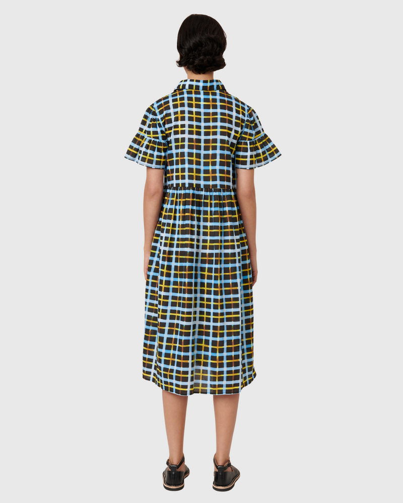 Impression Dress Neon Tartan