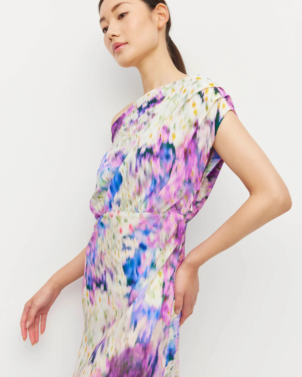 Monaco Dress (Lavender Mist Silk CDC) Aster