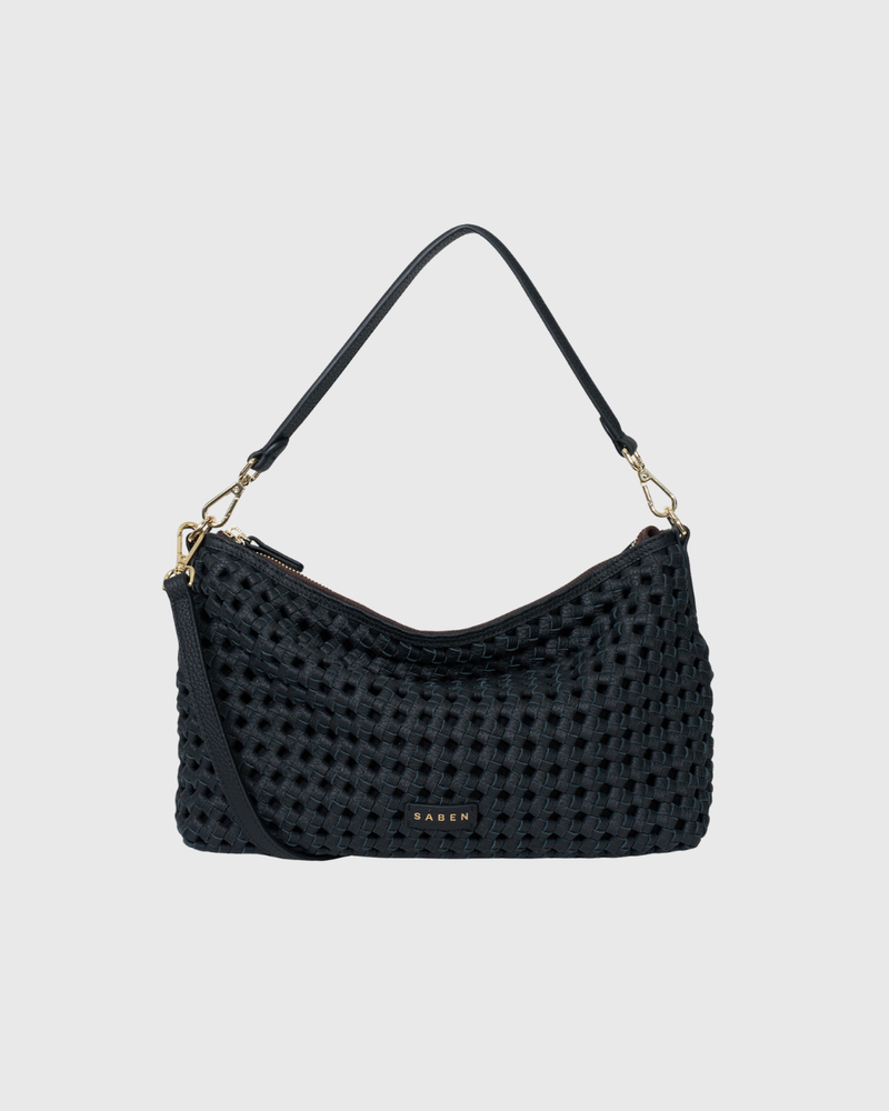Claudia Crossbody Black Braid