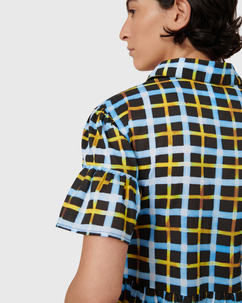 Impression Dress Neon Tartan