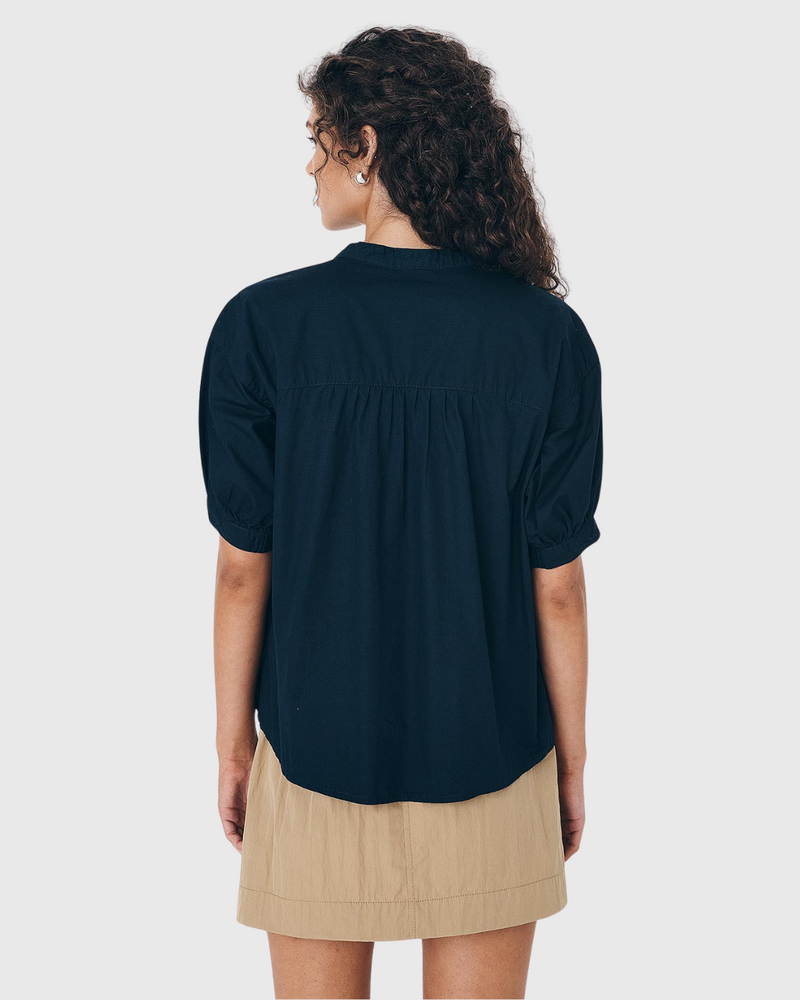 Cora Spring Blouse Ink Cotton