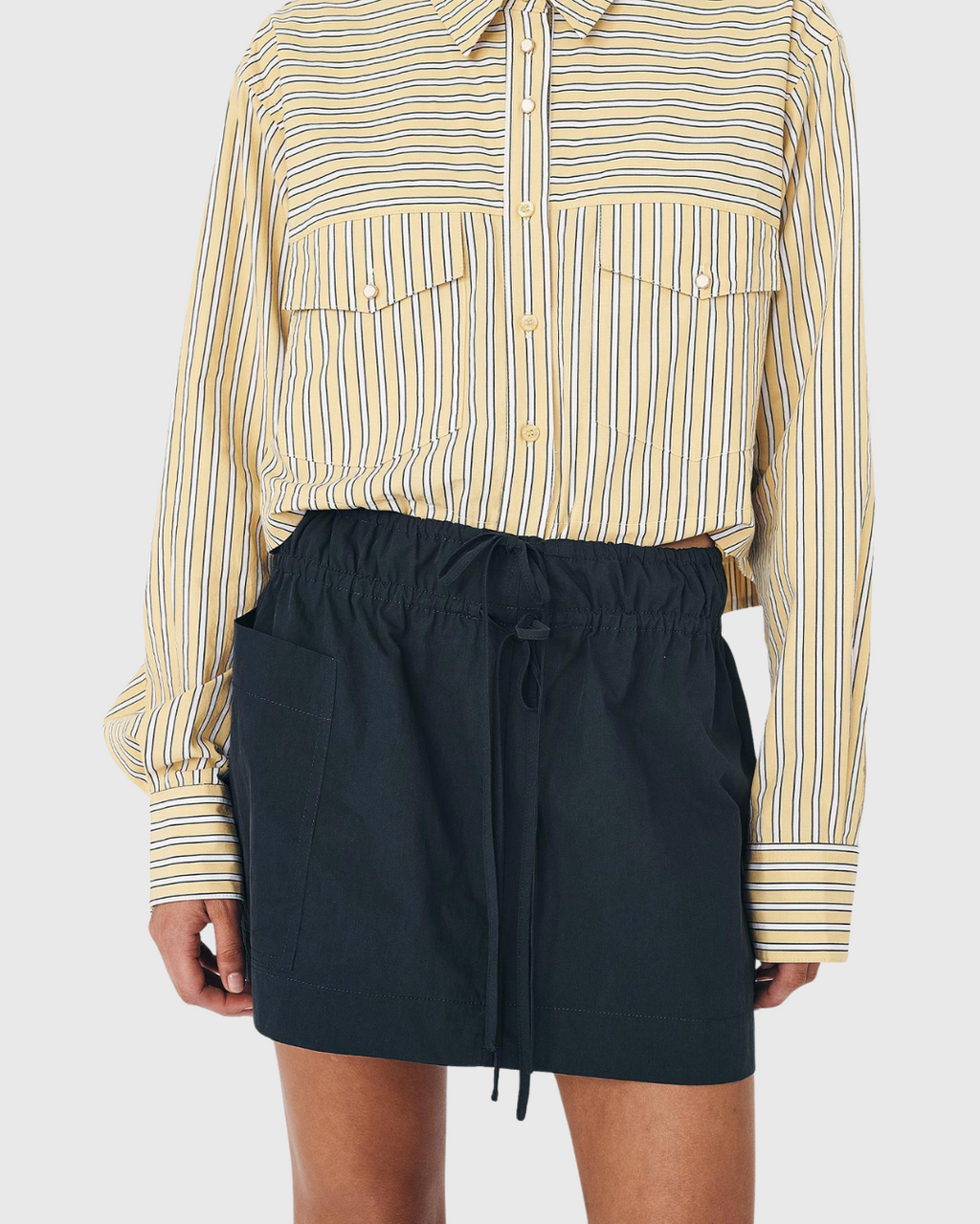 Jessica Cargo Mini Skirt Washed Ink