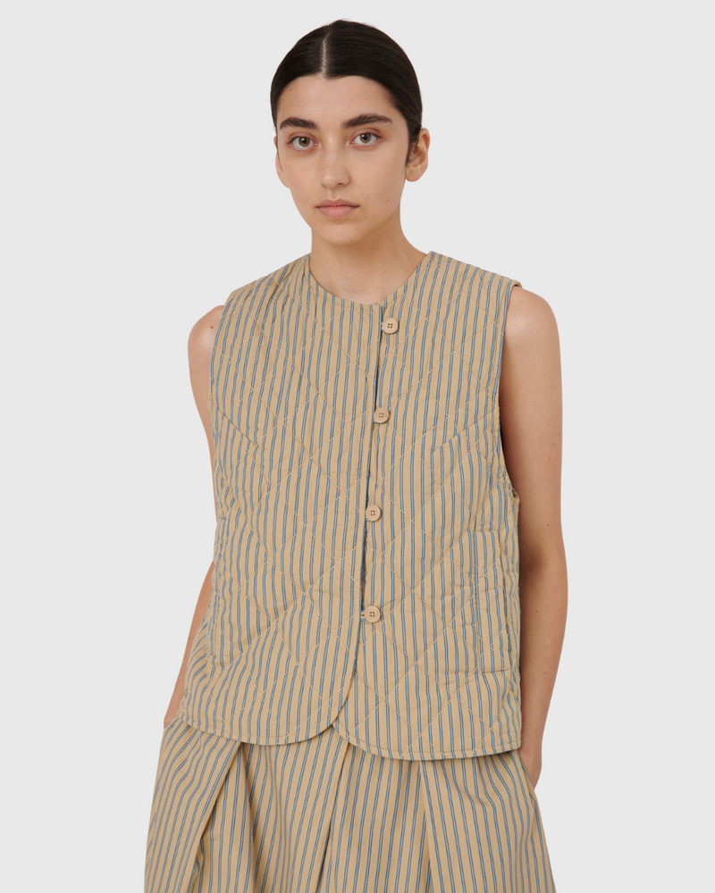 Axis Vest Double Pinstripe