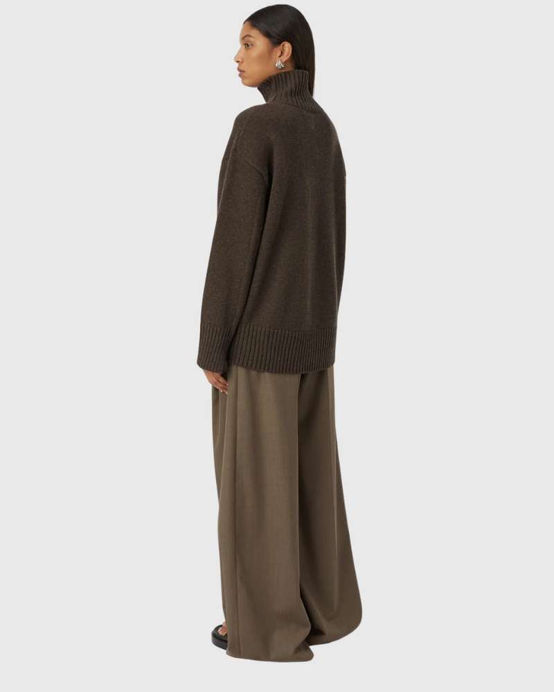 Romeo 2.0 Funnel Neck Chocolate Melange
