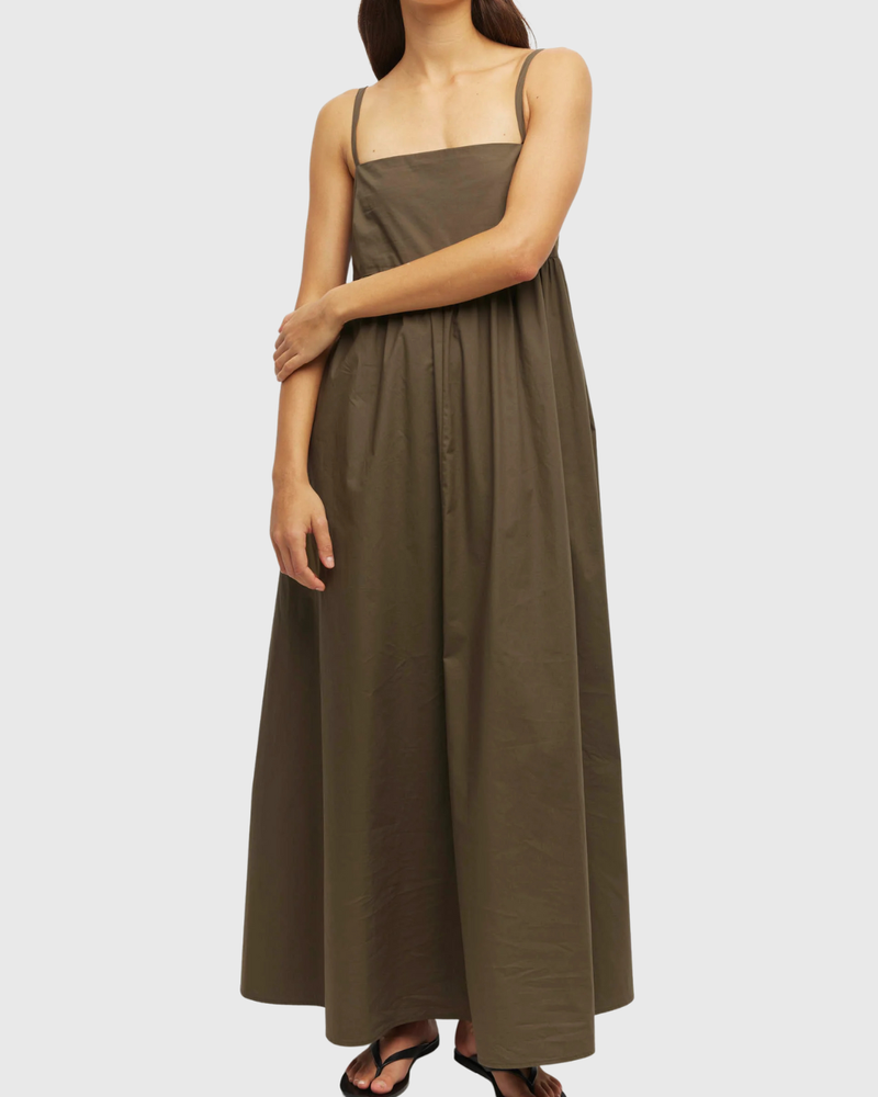 Katy Dress (Organic Cotton) Olive