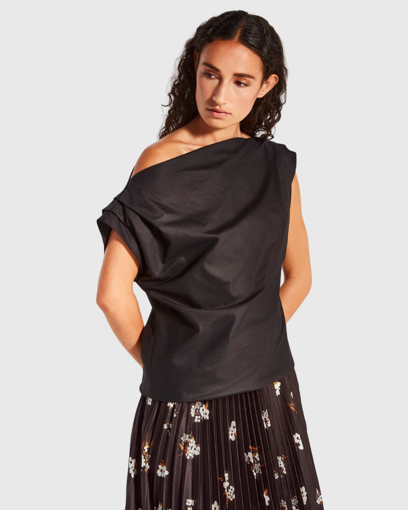 Monaco Top (Resort Cotton) Black