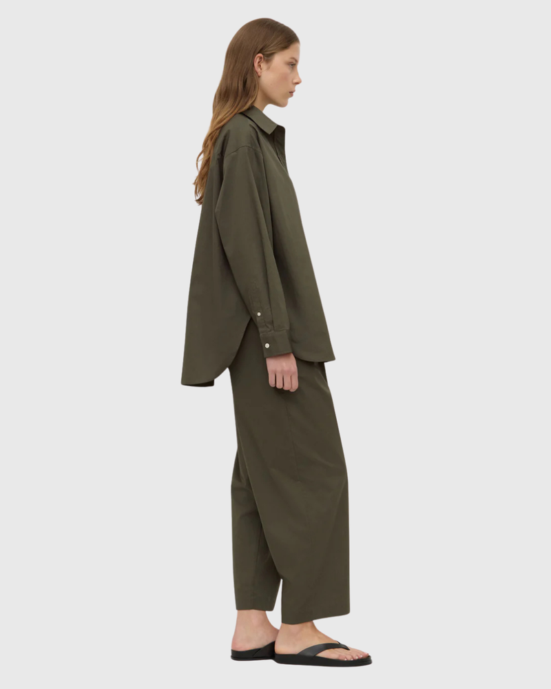 Marigold Poplin Shirt Moss