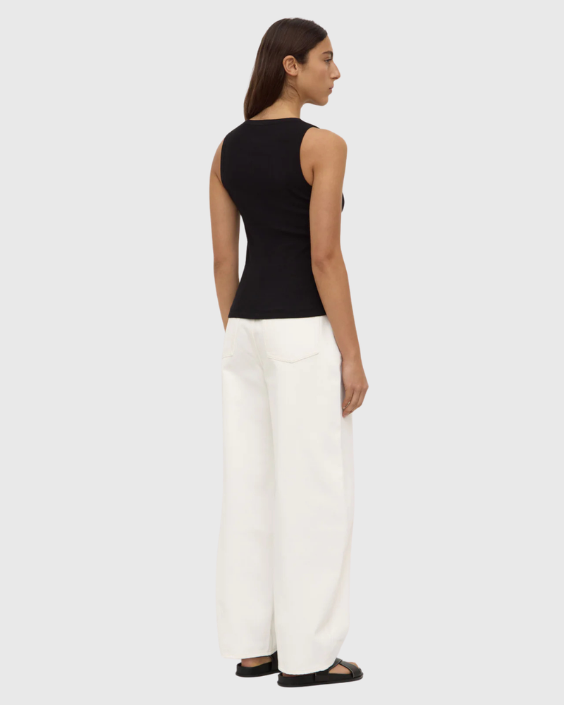 Nika Rib Tank Black
