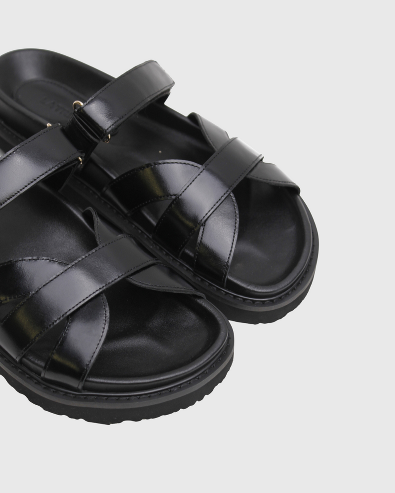 Olive Slide Black
