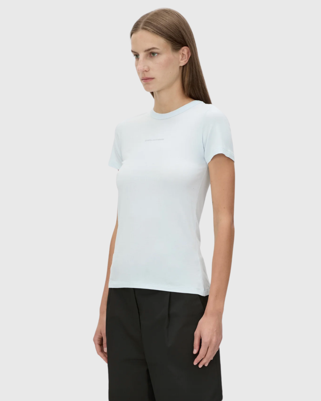 Suvero Slim Fit Tee Ice Blue