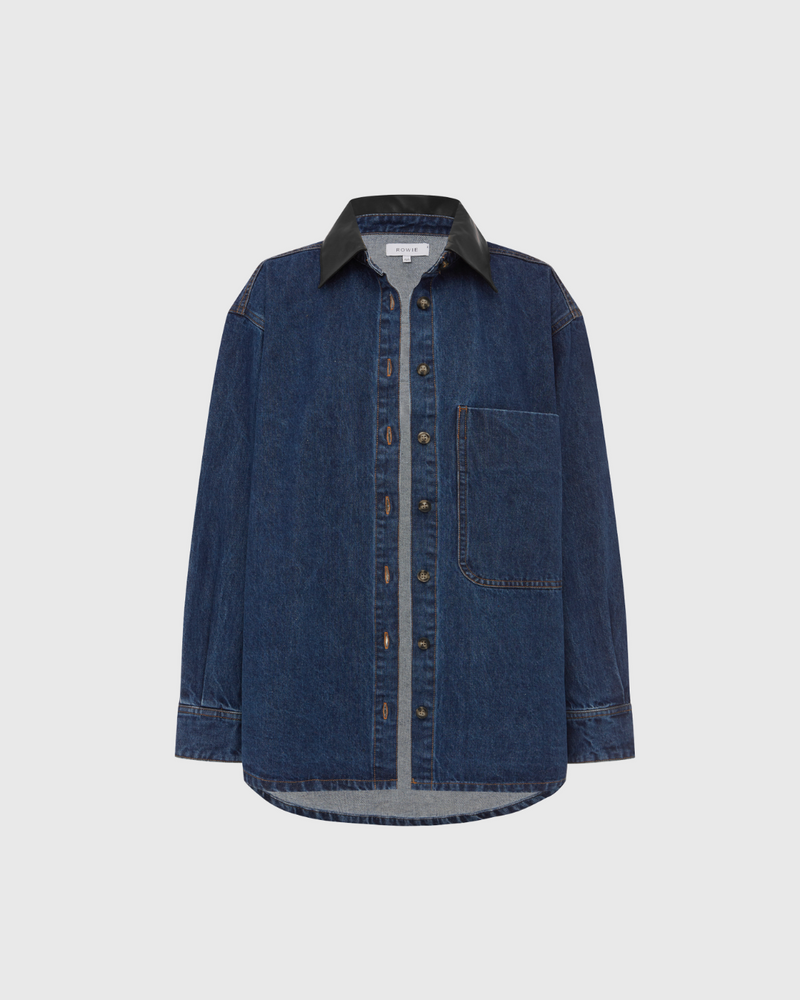 Clancy Oversized Jacket Classic Indigo