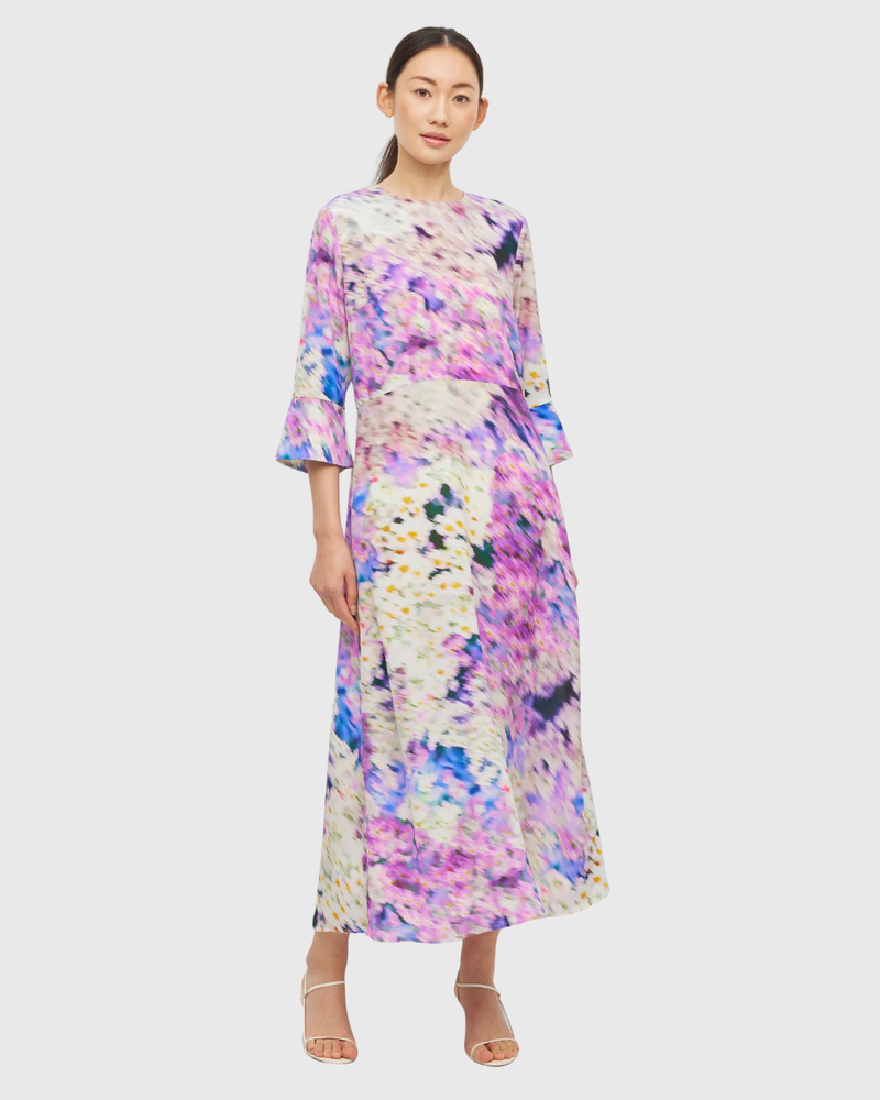 Rosie Dress (Lavender Mist Silk CDC) Aster