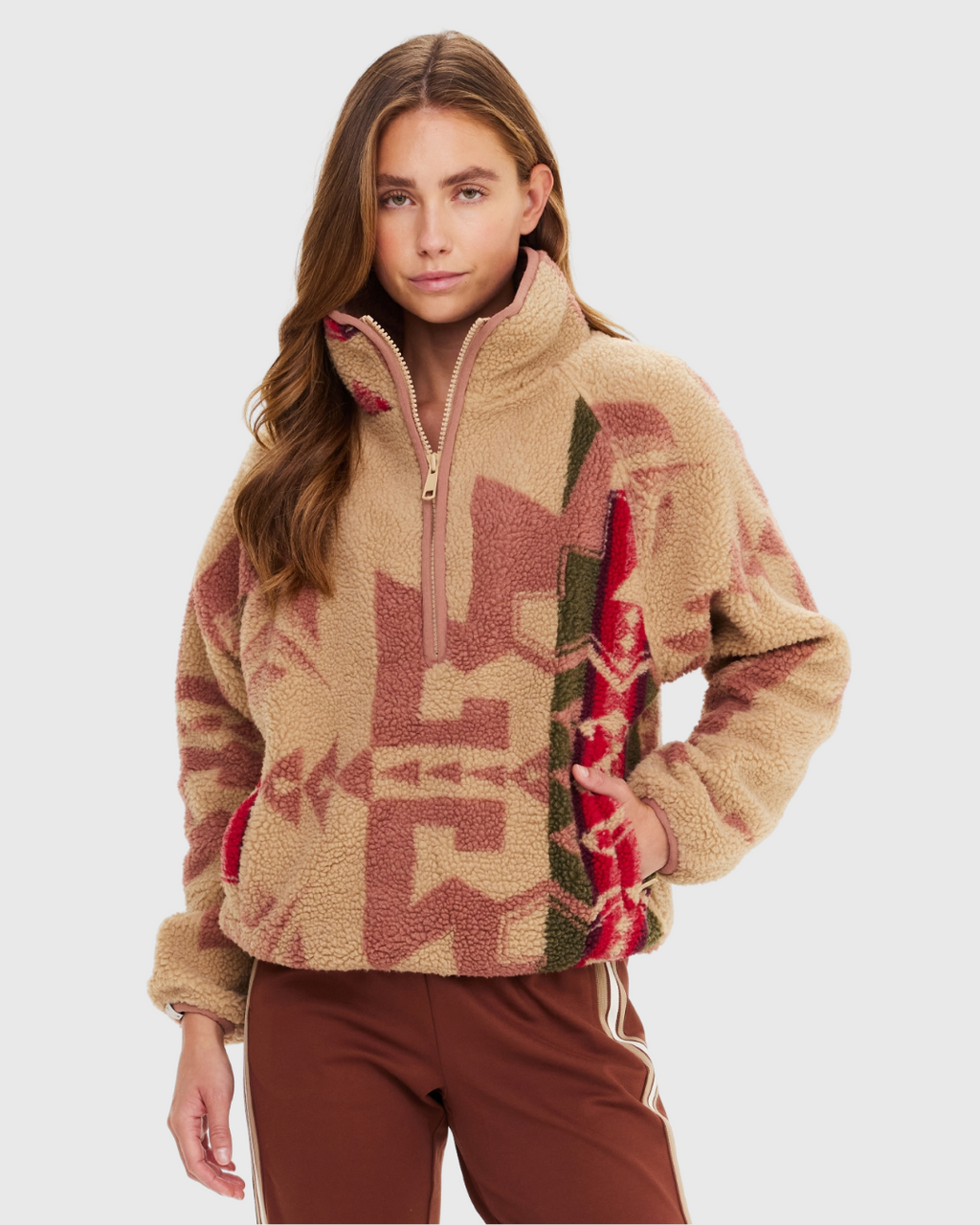 Totem Harlow Fleece Pullover Abstract