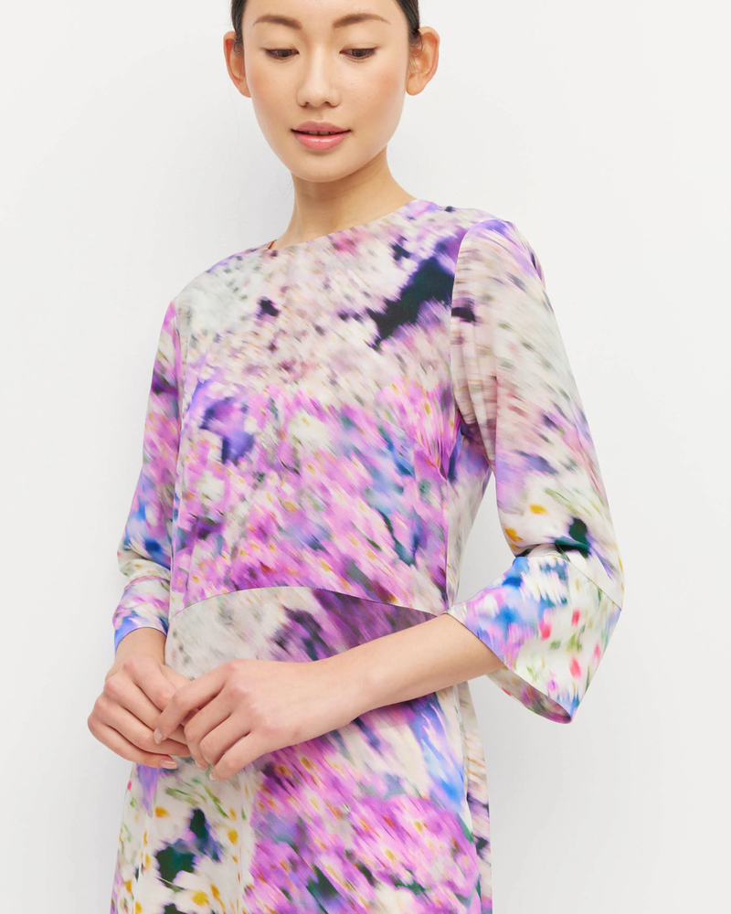 Rosie Dress (Lavender Mist Silk CDC) Aster