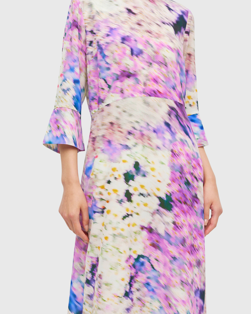 Rosie Dress (Lavender Mist Silk CDC) Aster