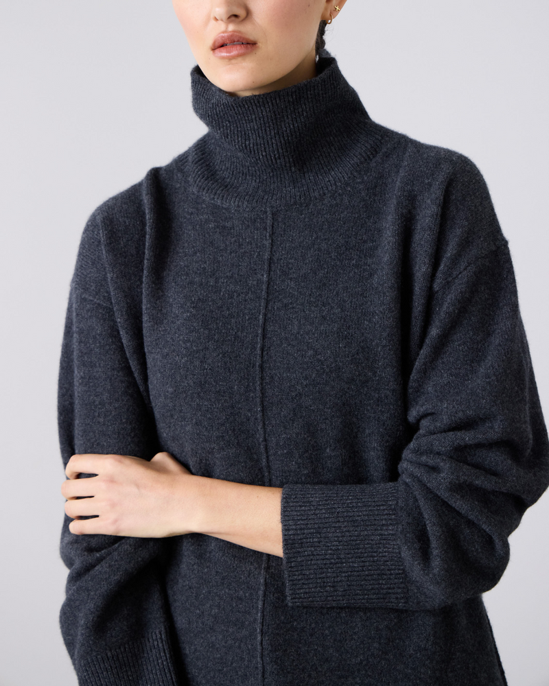 Leisa Knit Sweater Charcoal