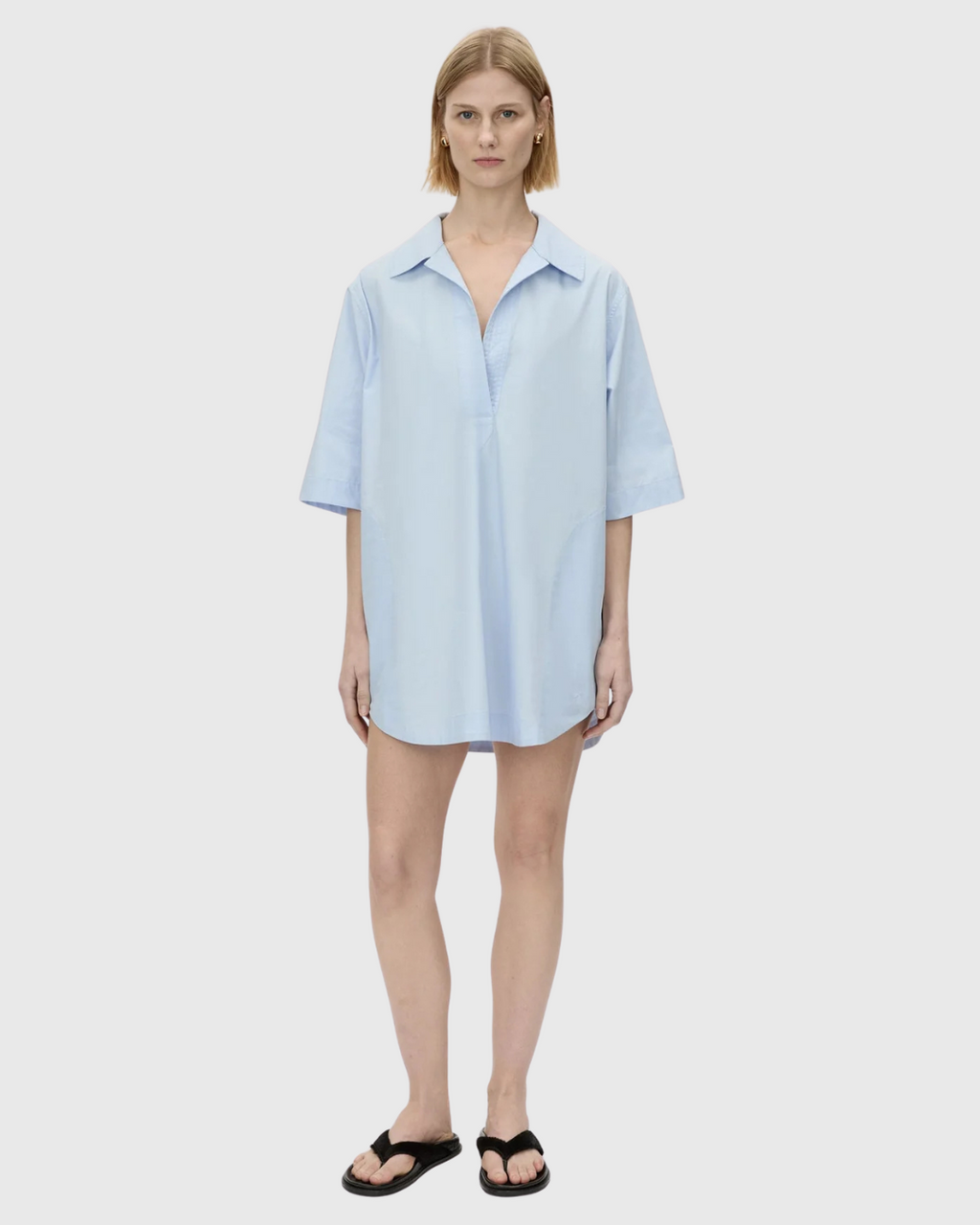 Cumulus Shirt Dress Light Blue