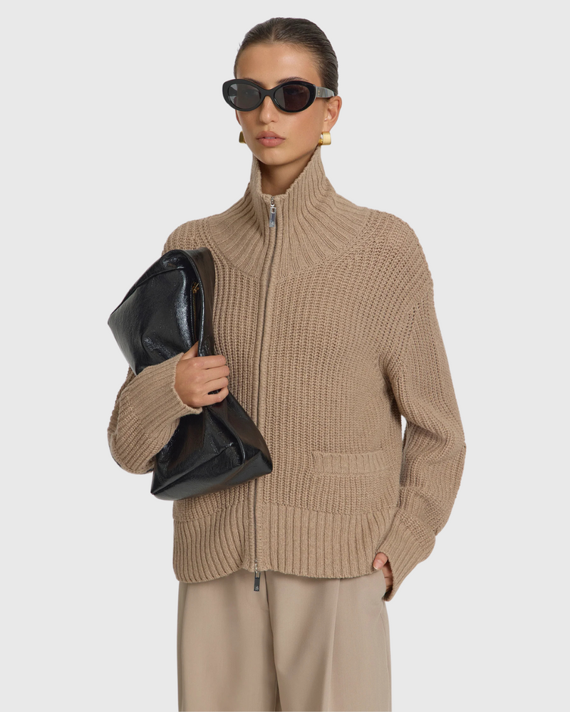 Babylon Cardi Camel