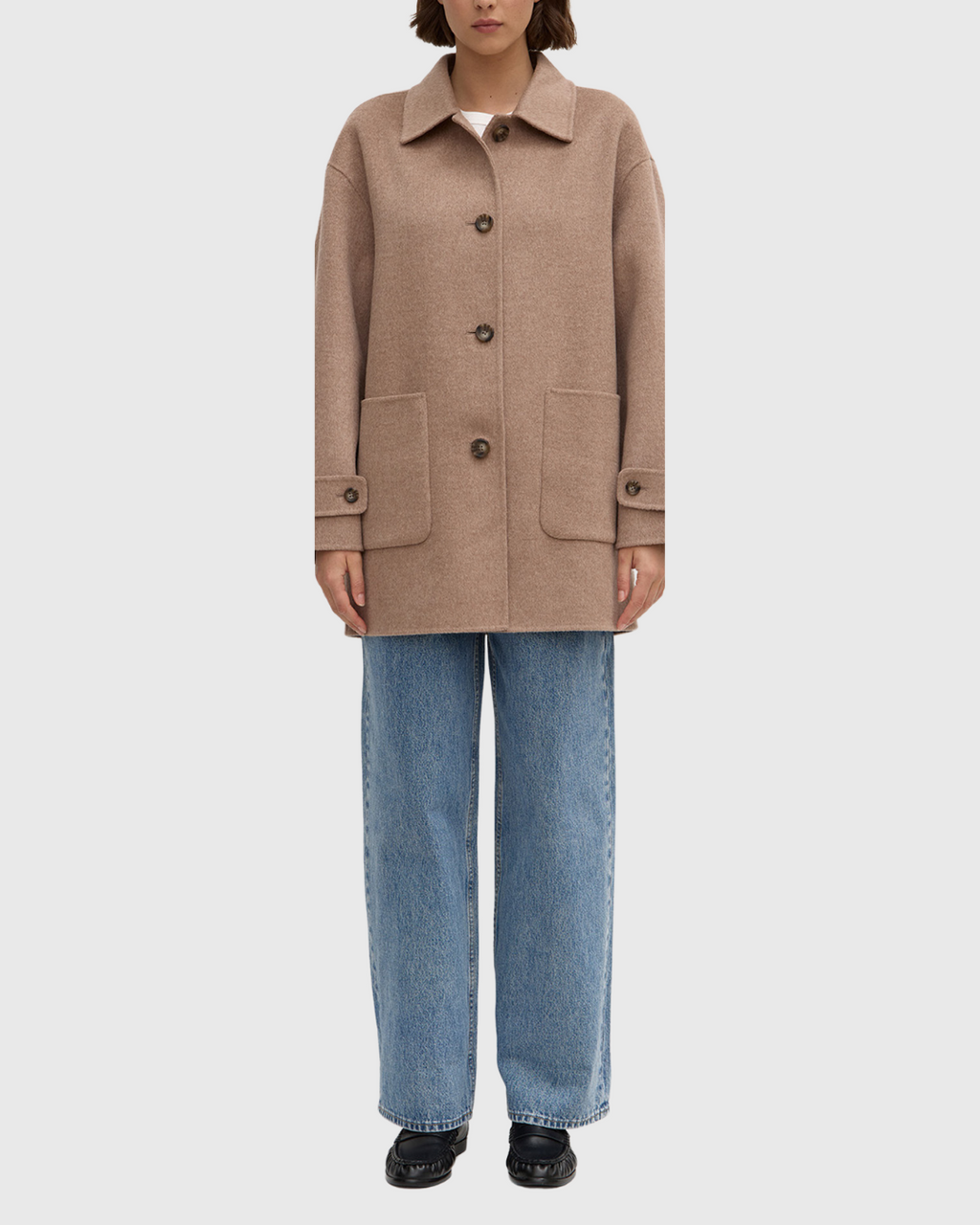 Pierra Wool Coat Sable Marle