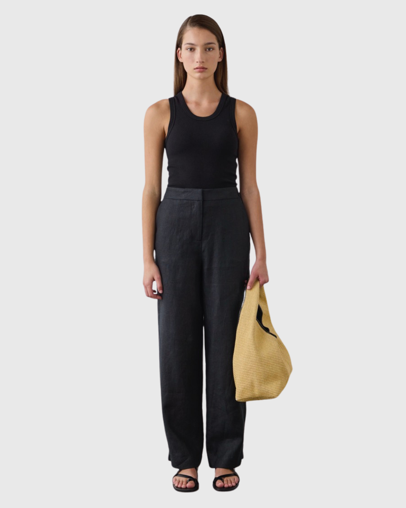Tab Cuff Pant Black
