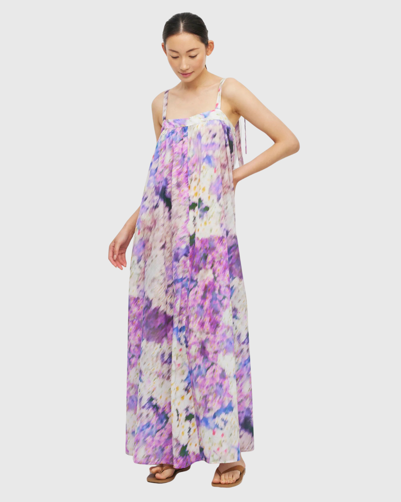 Emmeline Dress (Lavender Mist Cotton) Aster