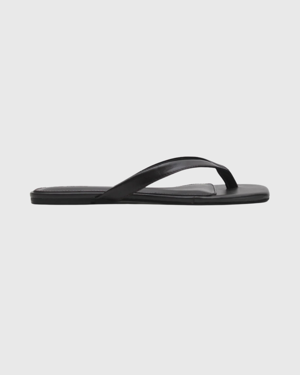 Square Toe Thong Black