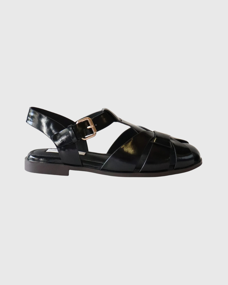 Lauren Sandal Black Calf
