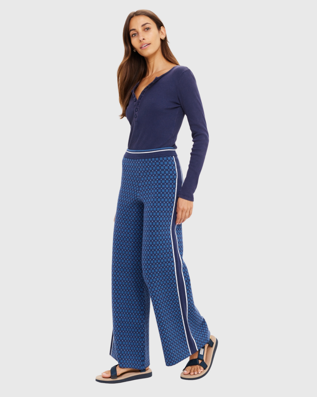 Lumiere Dillon Knit Pant Blue