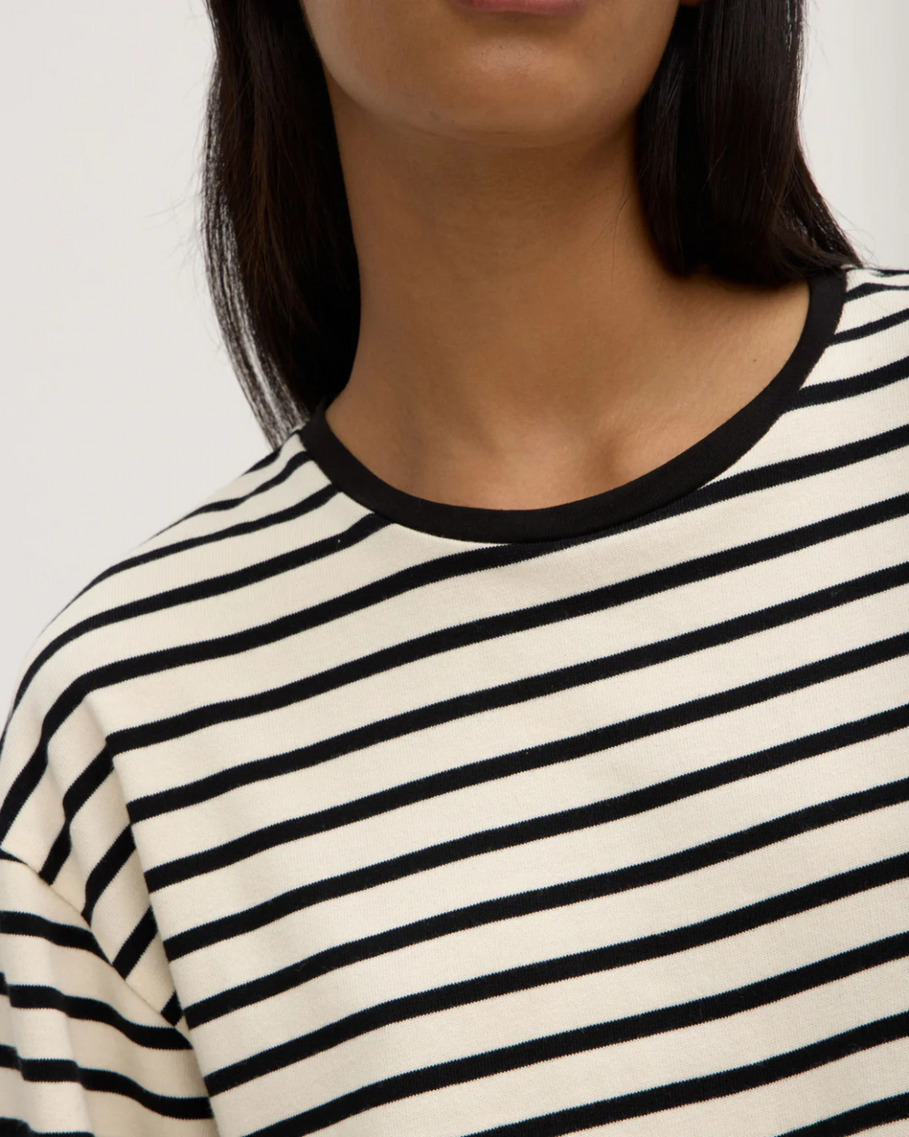 Devon Jersey Crew Ink/White