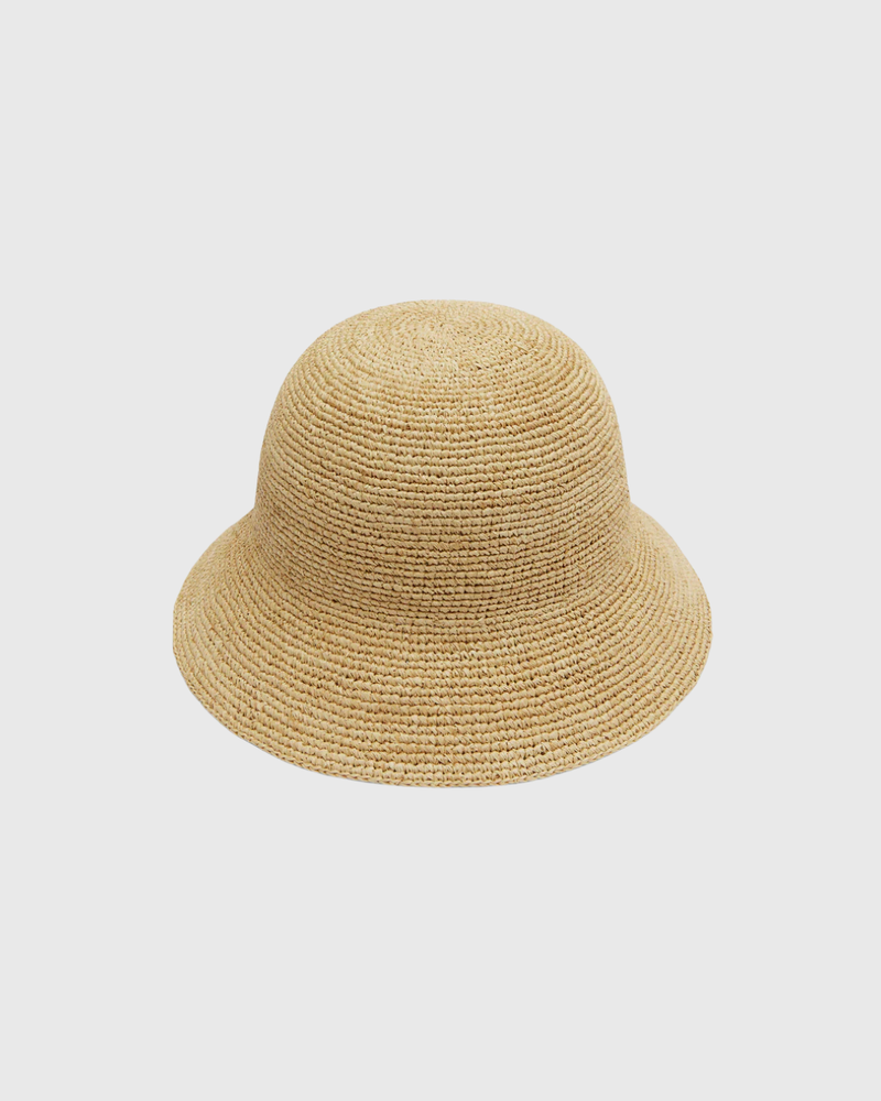 Raffia Bucket Hat Natural