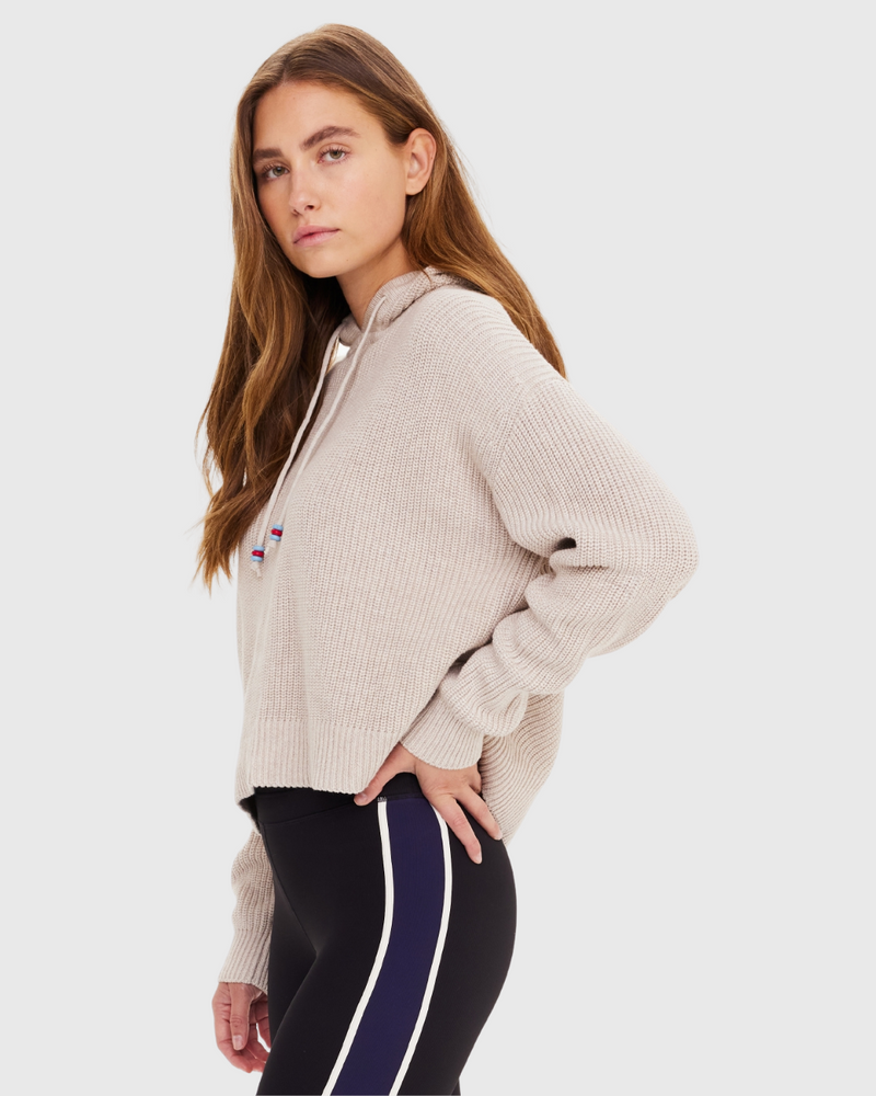 Dune Knit Hoodie Natural